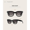 image:imageWearMe Pro WMP Eyewear  Mens Classic Square Sunglasses Lightweight Acetate Frame with Polarized Lenses 100 UV ProtectionBlack  Grey Gradient Lens