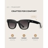 image:imageWearMe Pro WMP Eyewear  Mens Classic Square Sunglasses Lightweight Acetate Frame with Polarized Lenses 100 UV ProtectionBlack  Grey Gradient Lens