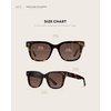 image:imageWearMe Pro WMP Eyewear  Mens Classic Square Sunglasses Lightweight Acetate Frame with Polarized Lenses 100 UV ProtectionBrown Tortoise  Gradient Brown Lens