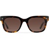 image:imageWearMe Pro WMP Eyewear  Mens Classic Square Sunglasses Lightweight Acetate Frame with Polarized Lenses 100 UV ProtectionBrown Tortoise  Gradient Brown Lens