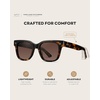 image:imageWearMe Pro WMP Eyewear  Mens Classic Square Sunglasses Lightweight Acetate Frame with Polarized Lenses 100 UV ProtectionBrown Tortoise  Gradient Brown Lens