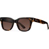 image:imageWearMe Pro WMP Eyewear  Mens Classic Square Sunglasses Lightweight Acetate Frame with Polarized Lenses 100 UV ProtectionBrown Tortoise  Gradient Brown Lens