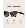 image:imageWearMe Pro WMP Eyewear  Mens Classic Square Sunglasses Lightweight Acetate Frame with Polarized Lenses 100 UV ProtectionRed Garnet  Gradient Amber Lens