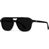 image:imageWearMe Pro WMP Eyewear  Mens Polarized Aviator Sunglasses Double Bridge Modern Acetate FrameBlack  Triple Black Lens