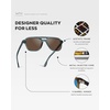 image:imageWearMe Pro WMP Eyewear  Mens Polarized Aviator Sunglasses Double Bridge Modern Acetate FrameCrystal Stone Blue  Brown Lens