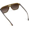 image:imageWearMe Pro WMP Eyewear  Mens Polarized Aviator Sunglasses Double Bridge Modern Acetate FrameCrystal Verde  Brown Gradient Lens