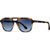 image:imageWearMe Pro WMP Eyewear  Mens Polarized Aviator Sunglasses Double Bridge Modern Acetate FrameWhiskey Brown Tortoise  Blue Gradient Lens