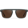 image:imageWearMe Pro WMP Eyewear  Mens Polarized Bold Geometric Flat Top Key Hole Design Acetate Frame SunglassesCrystal Stone Blue  Brown Lens