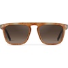 image:imageWearMe Pro WMP Eyewear  Mens Polarized Bold Geometric Flat Top Key Hole Design Acetate Frame SunglassesFrosted Brown Frame  Brown Gradient Lens