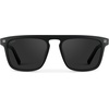 image:imageWearMe Pro WMP Eyewear  Mens Polarized Bold Geometric Flat Top Key Hole Design Acetate Frame SunglassesMatte Black Frame  Black Lens