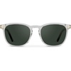 image:imageWearMe Pro WMP Eyewear  Mens Polarized Modern Rounded Square SunglassesClear  Smoke Green Lens
