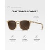 image:imageWearMe Pro WMP Eyewear  Mens Polarized Modern Rounded Square SunglassesCrystal Sand Brown  Dark Beige Gradient Lens