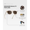 image:imageWearMe Pro WMP Eyewear  Mens Polarized Modern Rounded Square SunglassesCrystal Sand Brown  Dark Beige Gradient Lens