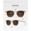 image:imageWearMe Pro WMP Eyewear  Mens Polarized Modern Rounded Square SunglassesCrystal Sand Brown  Dark Beige Gradient Lens