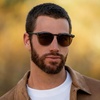 image:imageWearMe Pro WMP Eyewear  Mens Polarized Modern Rounded Square SunglassesCrystal Stone Blue  Brown Lens