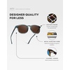 image:imageWearMe Pro WMP Eyewear  Mens Polarized Modern Rounded Square SunglassesCrystal Stone Blue  Brown Lens