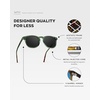 image:imageWearMe Pro WMP Eyewear  Mens Polarized Modern Rounded Square SunglassesEmerald Green Frame  Black Lens