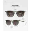 image:imageWearMe Pro WMP Eyewear  Mens Polarized Modern Rounded Square SunglassesSage Green  Brown Gradient Lens