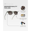 image:imageWearMe Pro WMP Eyewear  Mens Polarized Modern Rounded Square SunglassesSage Green  Brown Gradient Lens