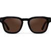 image:imageWearMe Pro WMP Eyewear  Mens Polarized Rectangular Sunglasses Thick Acetate Frame Modern StyleBlack  Dark Brown Lens