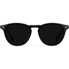 image:imageWearMe Pro WMP Eyewear  Mens Polarized Round Sunglasses Classic Design Keyhole Bridge Metal Rivets VintageInspiredBlack  Triple Black Lens
