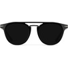 image:imageWearMe Pro WMP Eyewear  Mens Polarized Round Sunglasses RetroInspired Design with Acetate amp Metal FrameBlack  Triple Black Lens