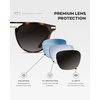 image:imageWearMe Pro WMP Eyewear  Mens Polarized Round Sunglasses RetroInspired Design with Acetate amp Metal FrameBrown Tortoise  Oak Brown Gradient Lens