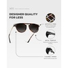 image:imageWearMe Pro WMP Eyewear  Mens Polarized Round Sunglasses RetroInspired Design with Acetate amp Metal FrameBrown Tortoise  Oak Brown Gradient Lens