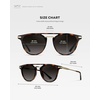 image:imageWearMe Pro WMP Eyewear  Mens Polarized Round Sunglasses RetroInspired Design with Acetate amp Metal FrameBrown Tortoise  Oak Brown Gradient Lens