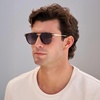 image:imageWearMe Pro WMP Eyewear  Mens Polarized Round Sunglasses RetroInspired Design with Acetate amp Metal FrameBrown Tortoise  Oak Brown Gradient Lens