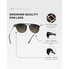 image:imageWearMe Pro WMP Eyewear  Mens Polarized Round Sunglasses RetroInspired Design with Acetate amp Metal FrameSmoke Grey  Grey Brown Gradient Lens
