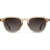 image:imageWearMe Pro WMP Eyewear  Mens Polarized Round Sunglasses Slim Acetate Frame Metal Rivets Keyhole Bridge Retro StyleSand Brown  Brown Gradient Lens