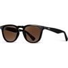 image:imageWearMe Pro WMP Eyewear  Mens Polarized Sport amp Golf Sunglasses Round Frame AntiReflective Lenses NonSlip Nose PadsBlack  Brown Lens