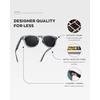 image:imageWearMe Pro WMP Eyewear  Mens Polarized Sport amp Golf Sunglasses Round Frame AntiReflective Lenses NonSlip Nose PadsDenim Blue  Black Lens