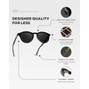 image:imageWearMe Pro WMP Eyewear  Mens Round Performance Golf Sunglasses Polarized AntiReflective Lenses and NonSlip Nose PadsBlack  Black Lens