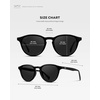 image:imageWearMe Pro WMP Eyewear  Mens Round Performance Golf Sunglasses Polarized AntiReflective Lenses and NonSlip Nose PadsBlack  Black Lens
