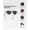 image:imageWearMe Pro WMP Eyewear  Mens Round Performance Golf Sunglasses Polarized AntiReflective Lenses and NonSlip Nose PadsCrystal Agave Green  Smoke Lens