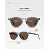 image:imageWearMe Pro WMP Eyewear  Mens Round Performance Golf Sunglasses Polarized AntiReflective Lenses and NonSlip Nose PadsDenim Blue  Brown Lens
