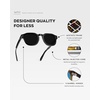 image:imageWearMe Pro WMP Eyewear  Mens Square Polarized Sunglasses Thick Acetate Frame Bold Geometric Shape Retro 60s DesignBlack  Triple Black Lens