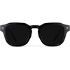 image:imageWearMe Pro WMP Eyewear  Mens Square Polarized Sunglasses Thick Acetate Frame Bold Geometric Shape Retro 60s DesignBlack  Triple Black Lens