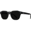 image:imageWearMe Pro WMP Eyewear  Mens Square Polarized Sunglasses Thick Acetate Frame Bold Geometric Shape Retro 60s DesignBlack  Triple Black Lens