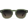 image:imageWearMe Pro WMP Eyewear  Mens Square Polarized Sunglasses Thick Acetate Frame Bold Geometric Shape Retro 60s DesignCrystal Agave Green  Grey Brown Gradient Lens
