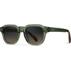 image:imageWearMe Pro WMP Eyewear  Mens Square Polarized Sunglasses Thick Acetate Frame Bold Geometric Shape Retro 60s DesignCrystal Agave Green  Grey Brown Gradient Lens