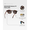 image:imageWearMe Pro WMP Eyewear  Mens Square Polarized Sunglasses Thick Acetate Frame Bold Geometric Shape Retro 60s DesignHavana Tortoise  Brown Gradient Lens