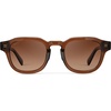 image:imageWearMe Pro WMP Eyewear  Mens Square Polarized Sunglasses Thick Acetate Frame Bold Geometric Shape Retro 60s DesignTerracotta Brown  Copper Brown Gradient Lens