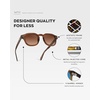 image:imageWearMe Pro WMP Eyewear  Mens Square Polarized Sunglasses Thick Acetate Frame Bold Geometric Shape Retro 60s DesignTerracotta Brown  Copper Brown Gradient Lens