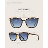 image:imageWearMe Pro WMP Eyewear  Modern Mens Square Aviator Sunglasses  Double Metal Bridge with Polarized LensAmber Tortoise Frame  Blue Gradient Lens