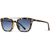image:imageWearMe Pro WMP Eyewear  Modern Mens Square Aviator Sunglasses  Double Metal Bridge with Polarized LensAmber Tortoise Frame  Blue Gradient Lens