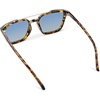 image:imageWearMe Pro WMP Eyewear  Modern Mens Square Aviator Sunglasses  Double Metal Bridge with Polarized LensAmber Tortoise Frame  Blue Gradient Lens