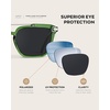 image:imageWearMe Pro WMP Eyewear  Modern Mens Square Aviator Sunglasses  Double Metal Bridge with Polarized LensEmerald Green Frame  Black Lens